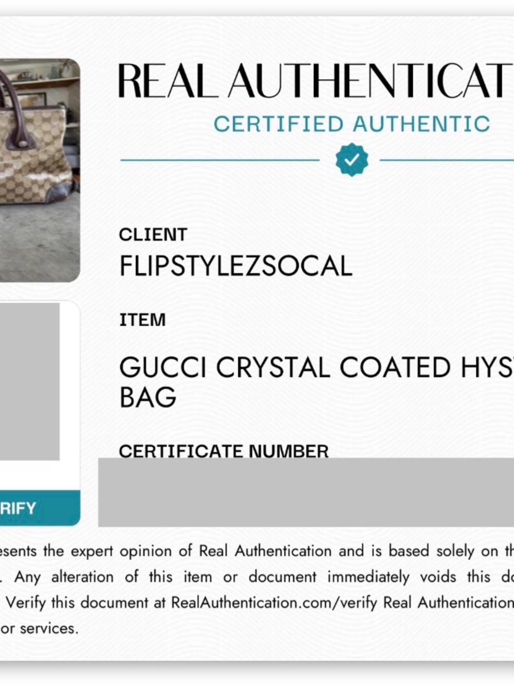 Gucci GG Crystal Coated Hysteria Crest Monogram Tote Bag. Comes with COA - Picture 17 of 17